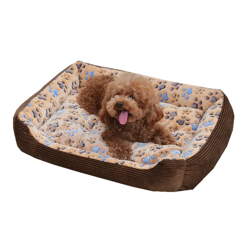 Pet Dog Beds Mats Soft Plush Warm