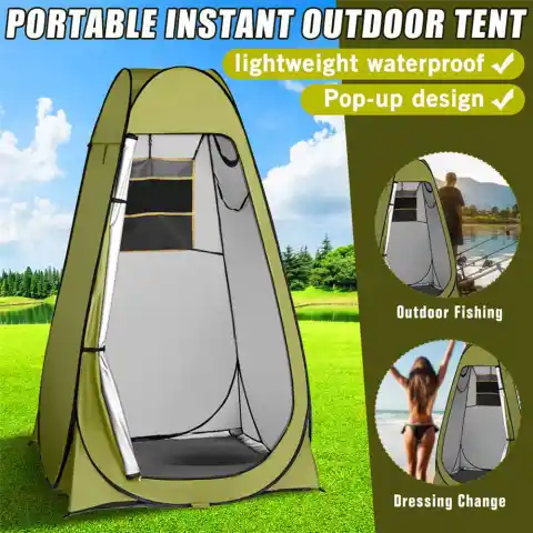 Portable Privacy Shower Toilet Automatic Camping Tent UV Function