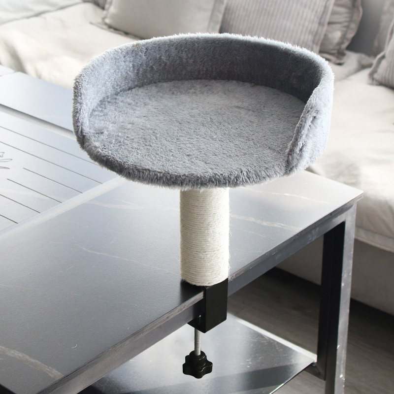 Cat Climbing Structure With Suspended Nest Table Clamp Adjustable Height — image 3