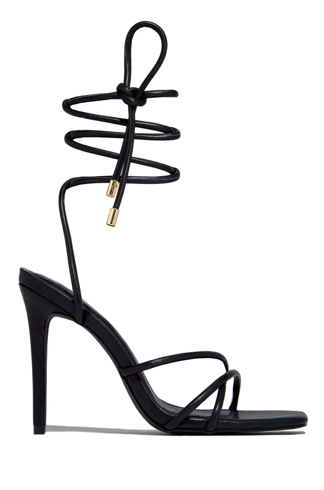 Cross Strap Roman Sandals Stiletto Square ToeOpen Toe