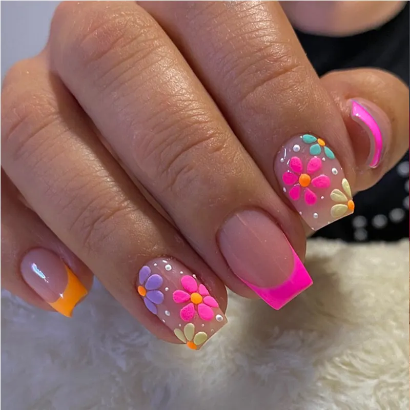Press On Nails Short Square Fake