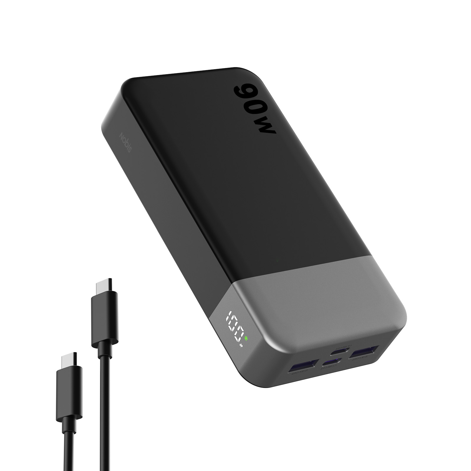 French Overseas Warehouse NOBIS 90W Portable Charger 20000mAh Fast Charging Power Bank For Laptop And Phone 5