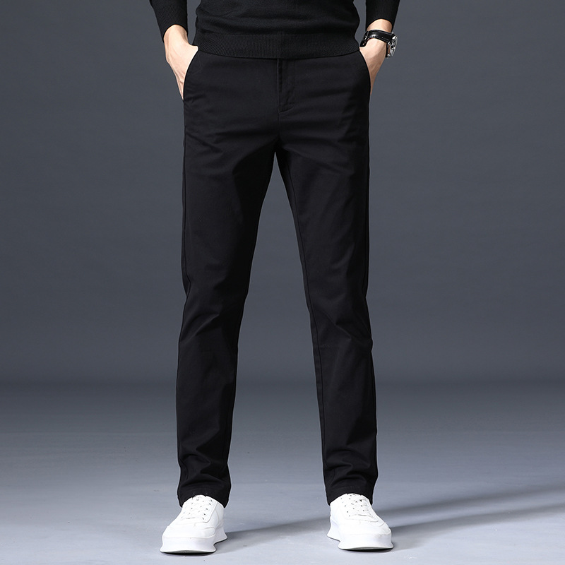 Title 7, Mens Korean Style Trendy Stretch Cotton Busine...