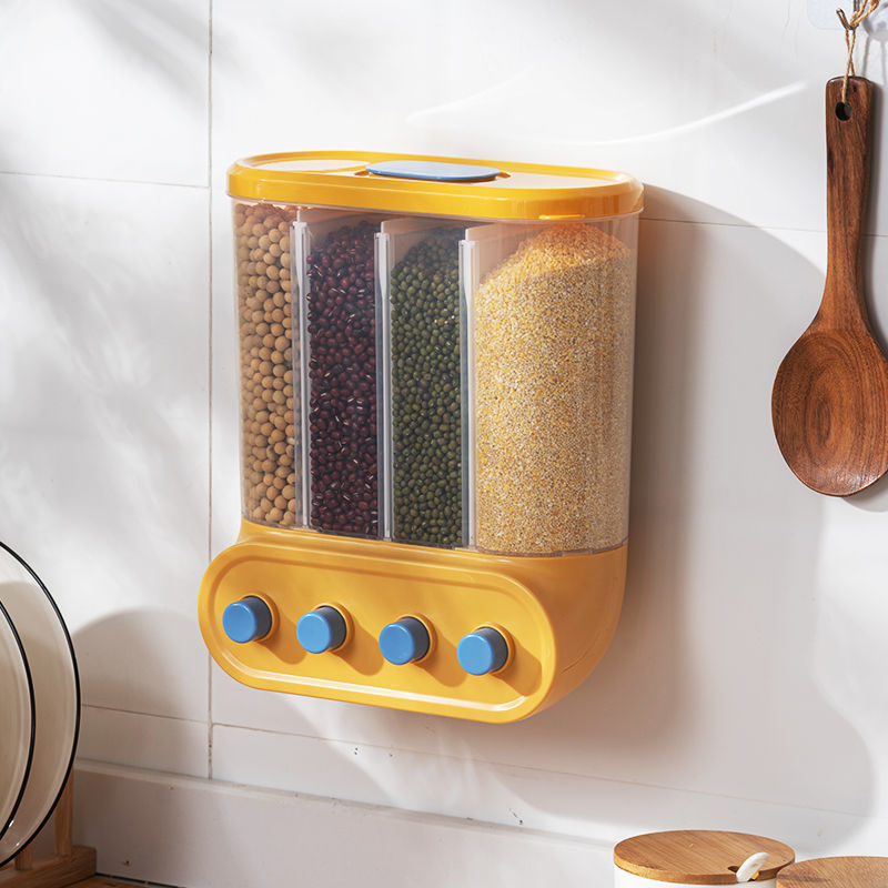 Title 1, Whole Grains Wall-mounted Diced Rice Bucket Sto...