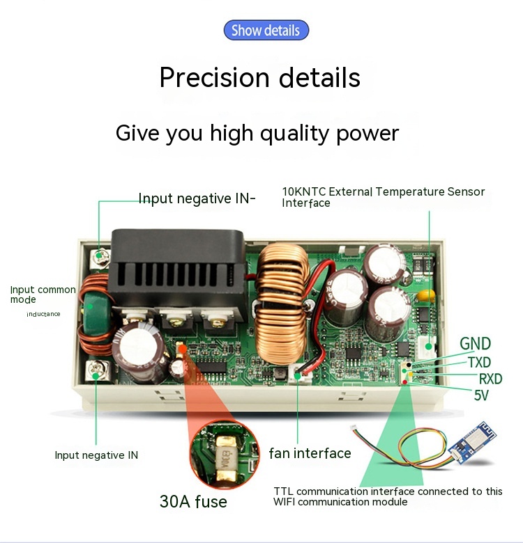 Title 5, CNC Adjustable Step-down Module DC DCDC High Po...