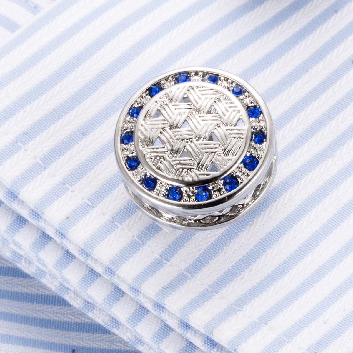 Shirt Sleeve Nails Round Men's Business Dress Cufflinks — foto 4
