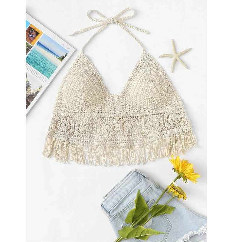 Title 4, Halter Crocheted Cotton Women