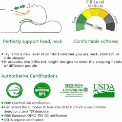 Twin Pack Hotel Quality Bed Pillow High Support Neck Pillows Medium Firm Queen King--Queen