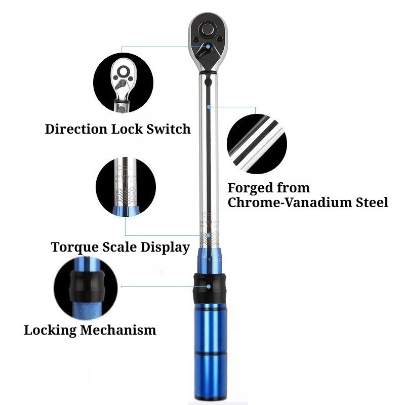12 Drive Calibrated Torque Wrench Adjustable Reversible 60-330Nm — image 9