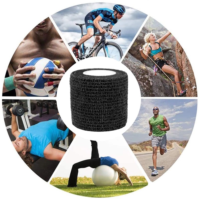 10 Rolls Cohesive Elastic Bandage Self Adhesive Wrist Ankle Gauze Tape Vet Wrap 5