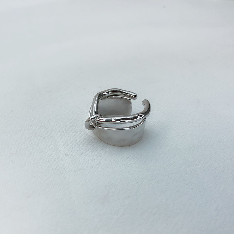 European And American Gold And Silver Personalized Stitching Adjustable Men's Index Finger Ring