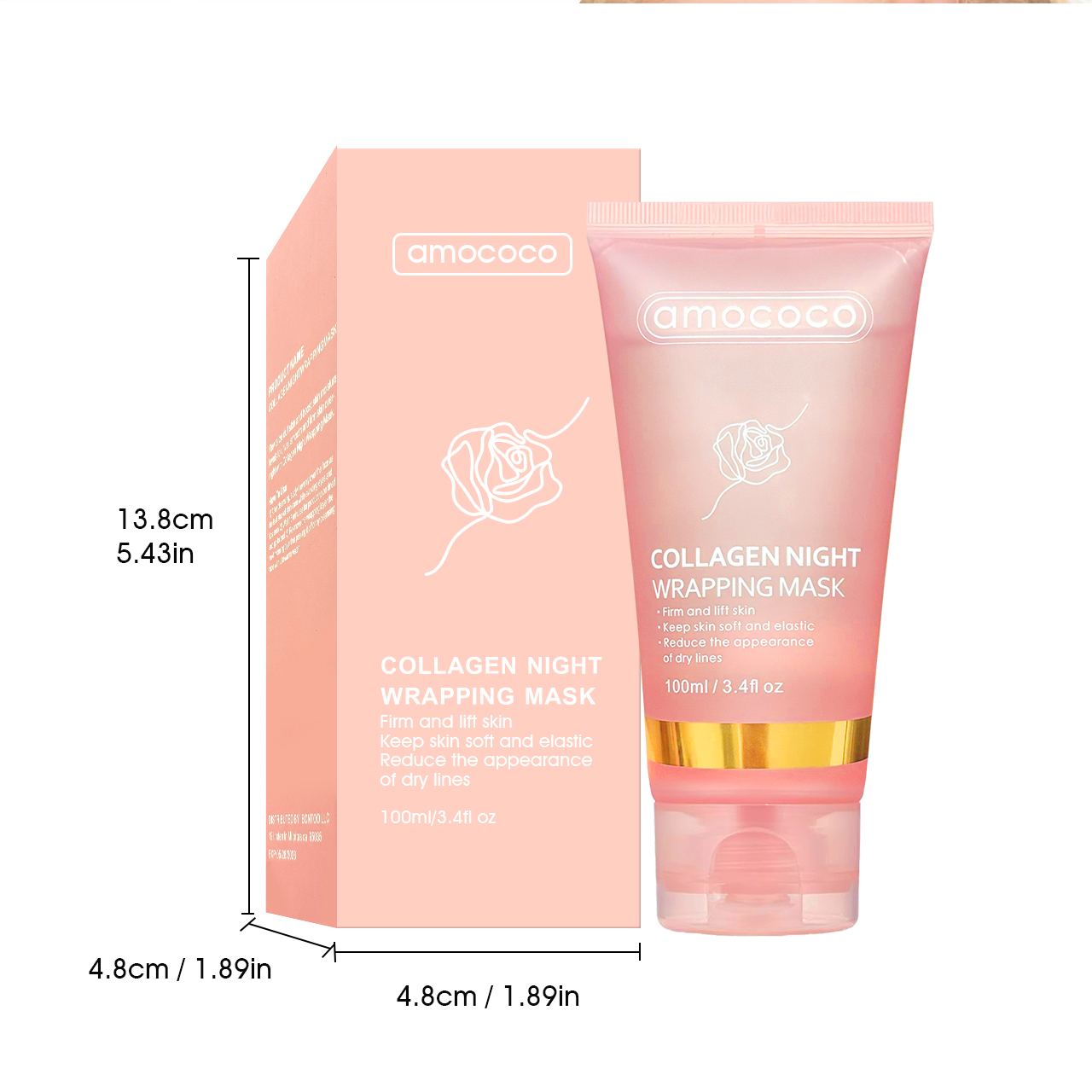 Only Supports Self Pickup With Waybill Collagen Night Wrapping Mask  Firm & Lift Skin, Keep Soft & Elastic, Reduce Dry Lines