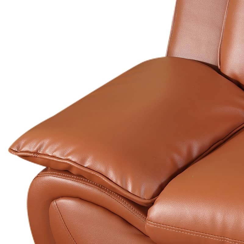 Pickup Only--Bright Bronze Faux Leather 3-Piece Couch Living Room Sofa