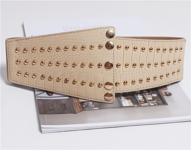 Title 3, Studded Waistband Waistband Retro Elastic Elast...