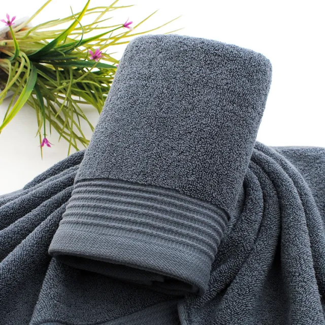 Embroider Word Face Cleanser Towel Thickened Dark Blue - Shop at LoveMi