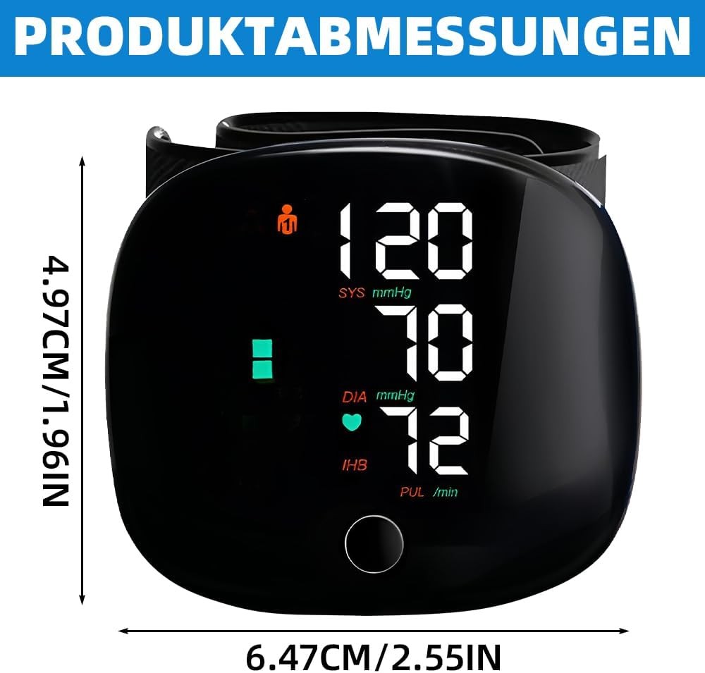BP Monitor - Digital Blood Pressure Machine  Accurate Portable Health Monitor
