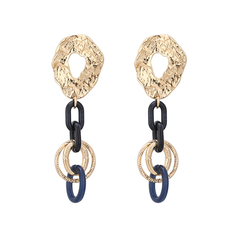 Acrylic Alloy Long Earrings 925 Silver Needle Female