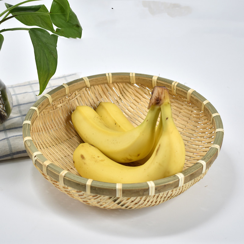 Title 8, Bamboo Woven Basket And Dustpan Fruit Basket Plate