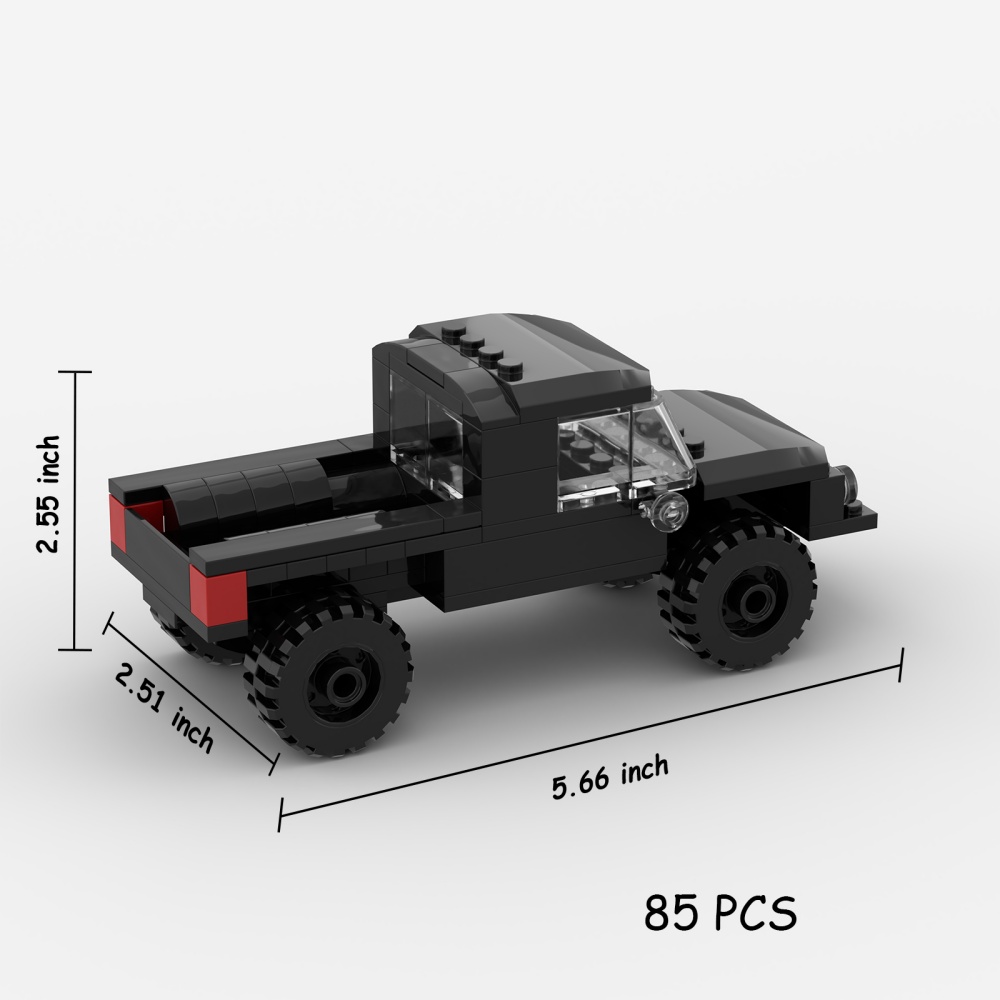 85PCS DIY Building Bricks For Kids And Adults Toyota Hilux — foto 4