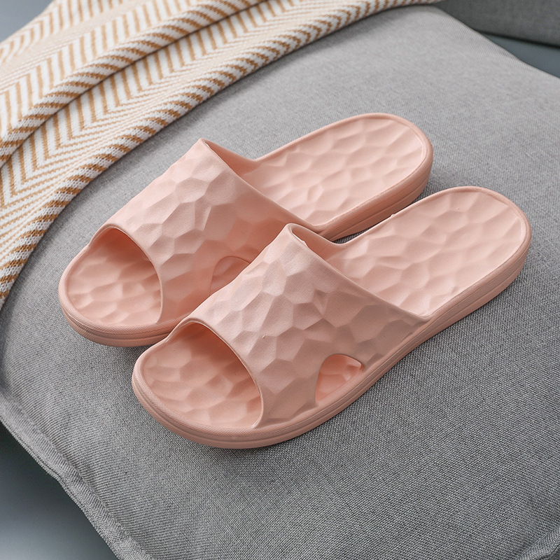 Geometric Slippers Summer Home Bathroom Slippers Women Shoes Nude - Shop at LoveMi