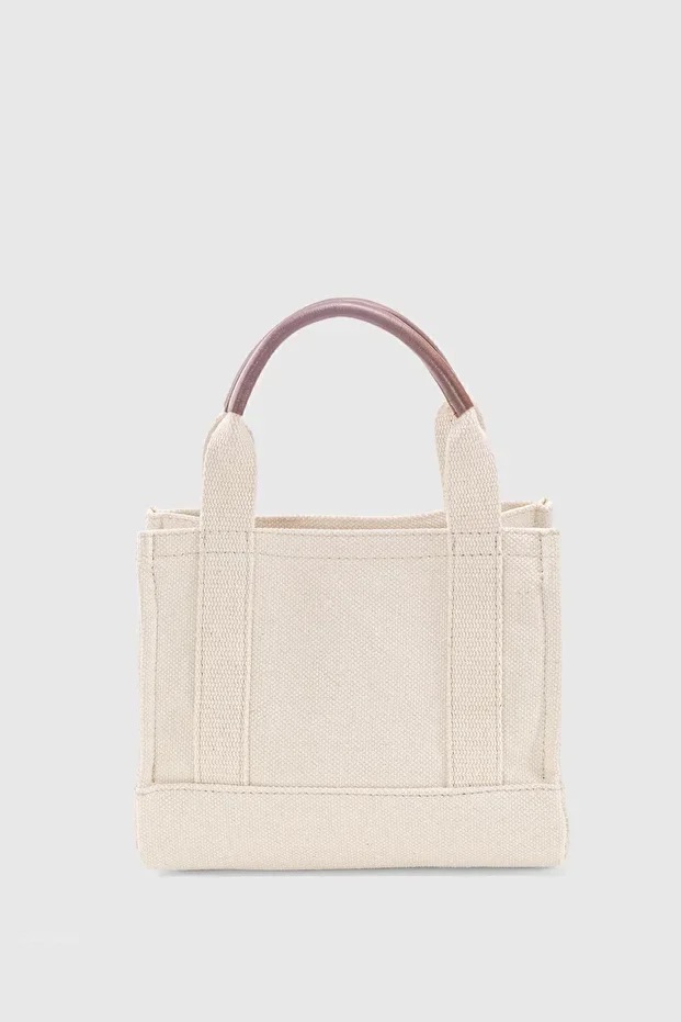 Soft Cream Canvas Tote Bag For Women
