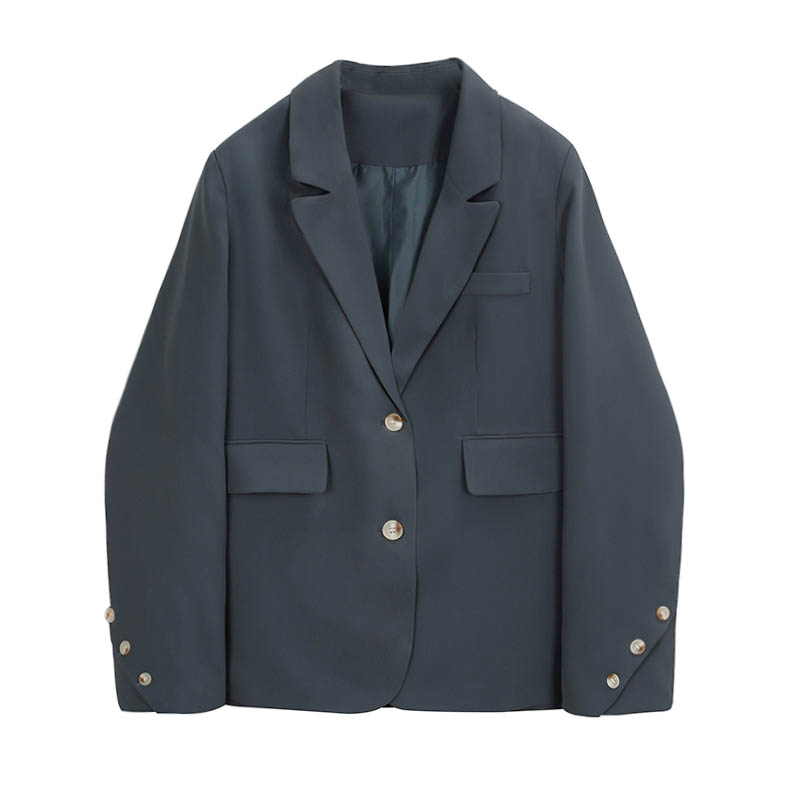 Spring And Autumn Korean Style Shoulder Pad Design Sense Suit Top