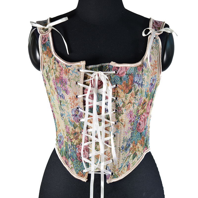 French Style Retro Spaghetti Straps Vest For Women - Image 12