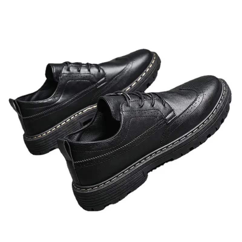 Men's Business Tooling Small Leather Shoes British Bullock Casual