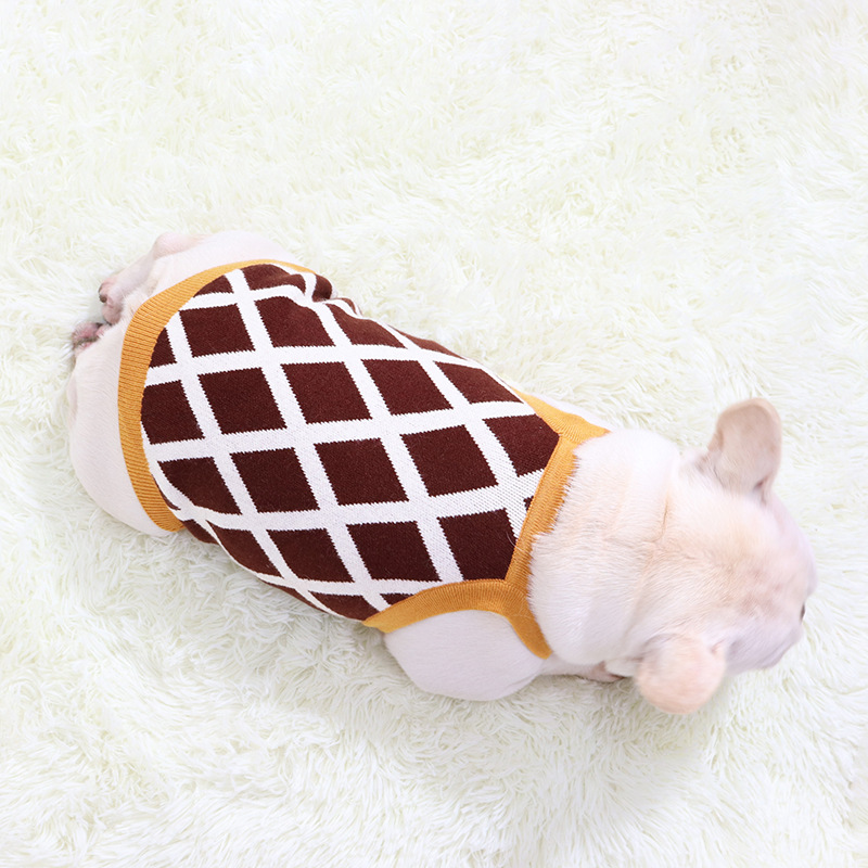 Title 1, Pet Sweater for Fat Dogs Short Pug Sweater Slin...