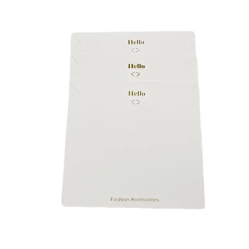 Bronzing Craft Necklace Jewelry Packaging Card