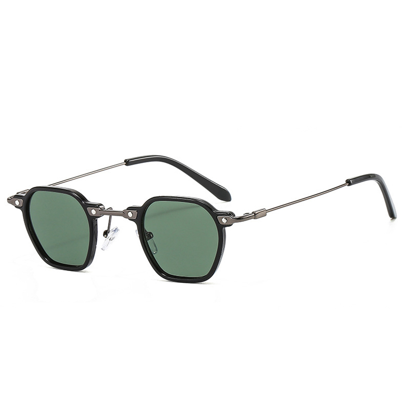 Vintage Small Frame Round Steampunk Sunglasses - Image 10