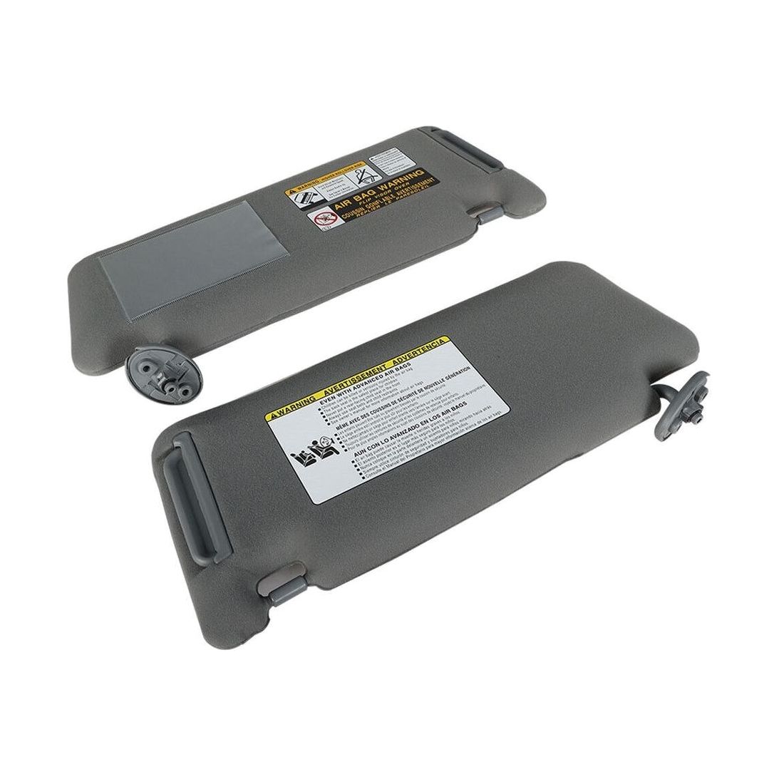 2Pcs Gray Sun Visor Right Passenger&Left Driver Side For 05-15 T Oyota Tacoma 15
