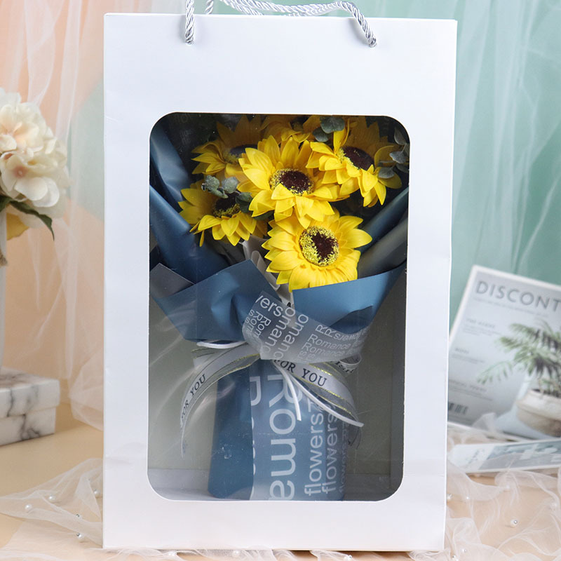 Title 4, Fashion Simple Sunflower Soap Flower Bouquet