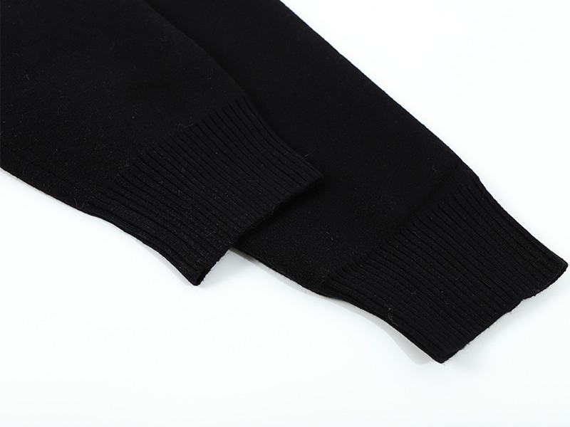 Women's Cat Black Pullover Chic Sweater