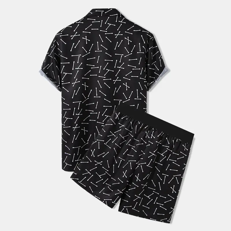 Streetwear Short Sleeve Beach Shirt