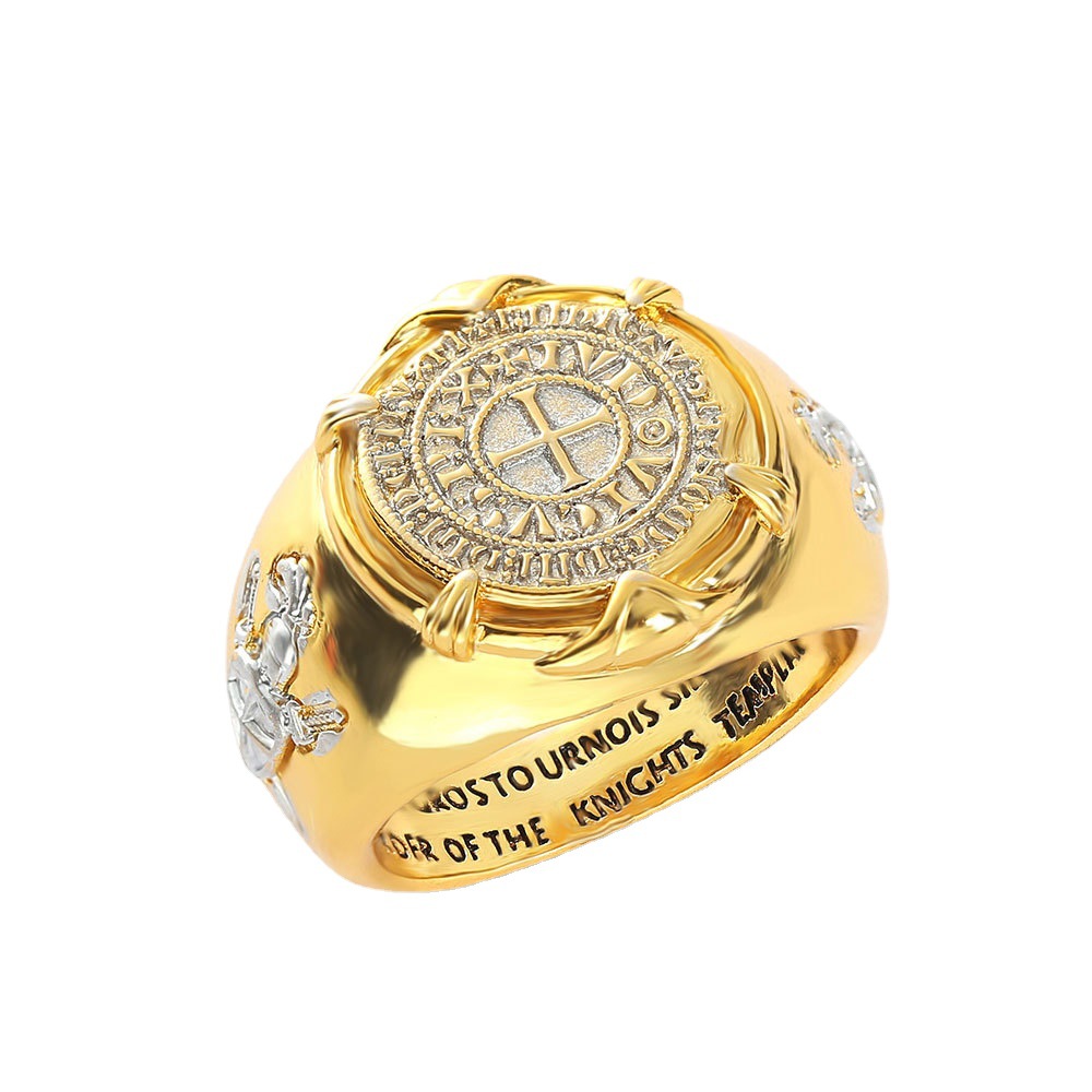 Title 2, Anillo con moneda de oro galvanizado Valor para...