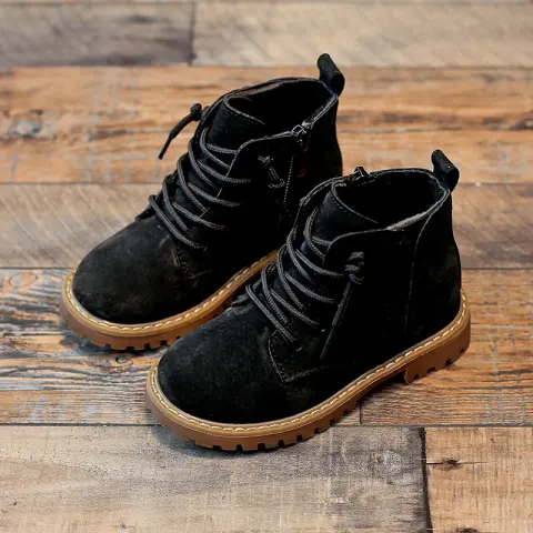 Boys Single Boots Children Martin Black Army Summer High