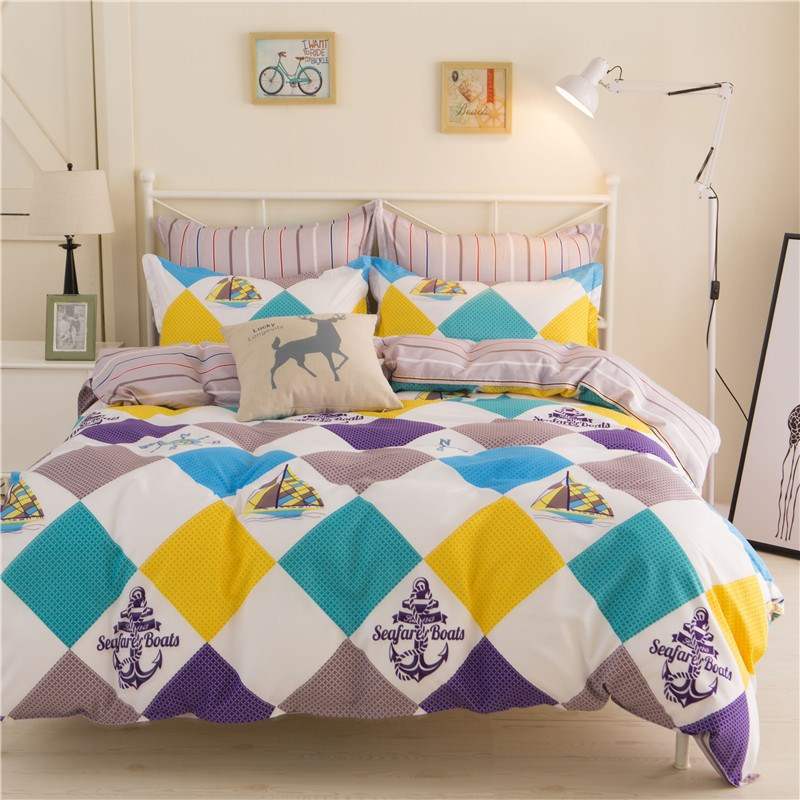 Title 13, Student bedding sheet and quilt cover set. Soft...