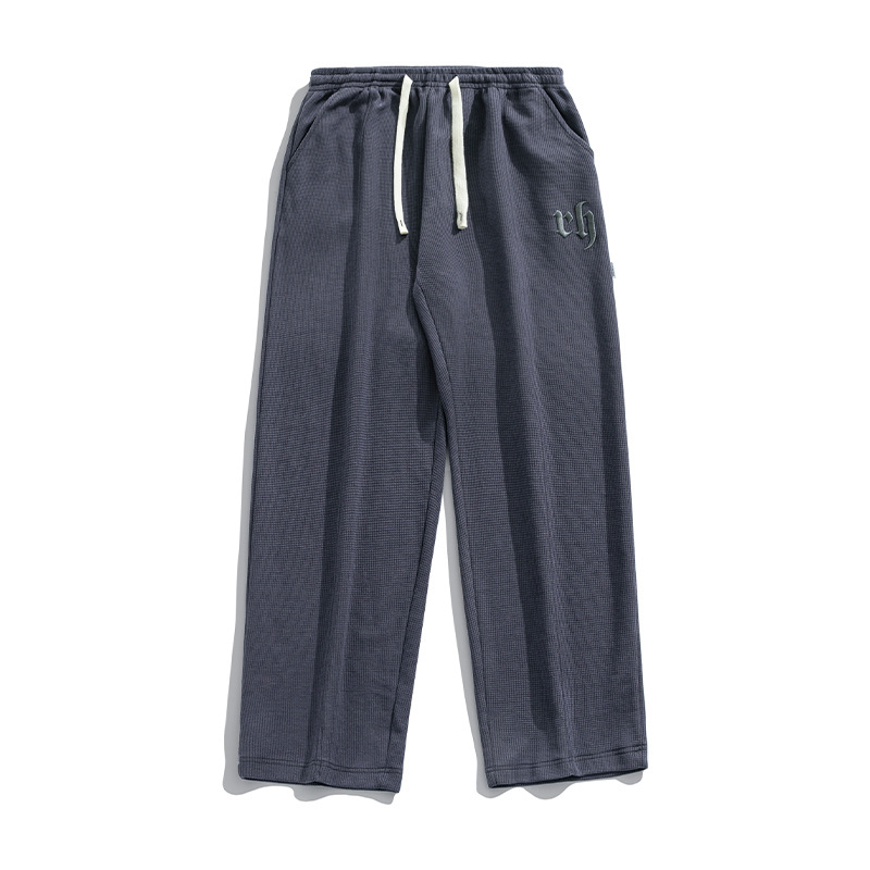 Title 9, Pantalon Long Droit Brodé Casual Waffle pour Ho...