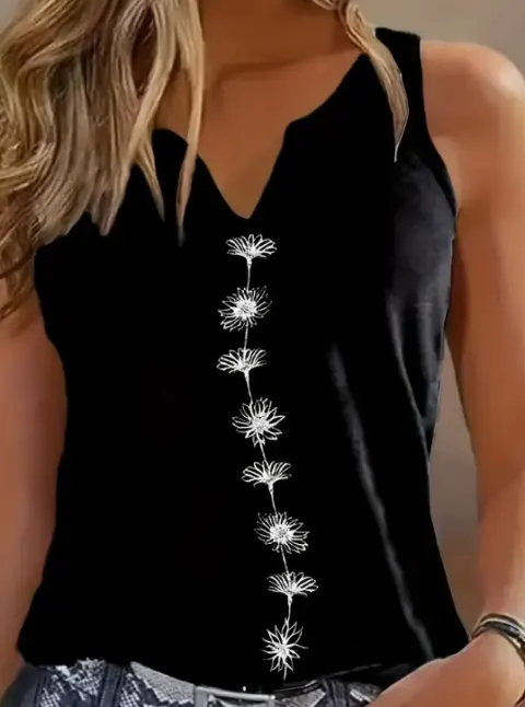 Floral Print Tank Top