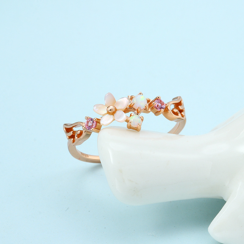 New Auspicious Flower Language Ring