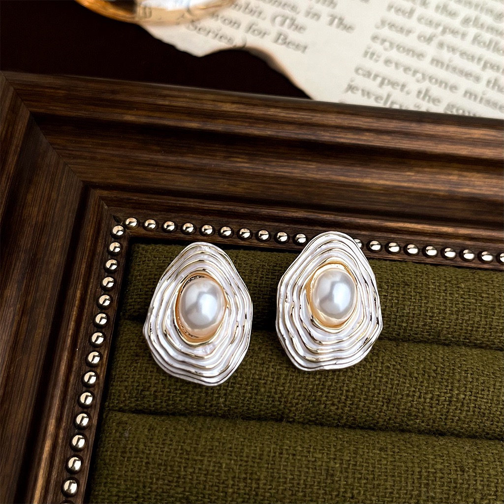 Vintage Style Floral Earrings For Women Sterling Silver Zircon Stud Earrings Elegant Luxury Jewelry