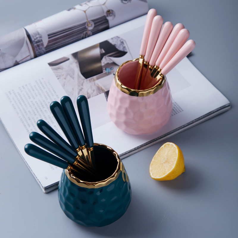 Title 5, Household Fruit Fork And Spoon Ceramic Storage ...