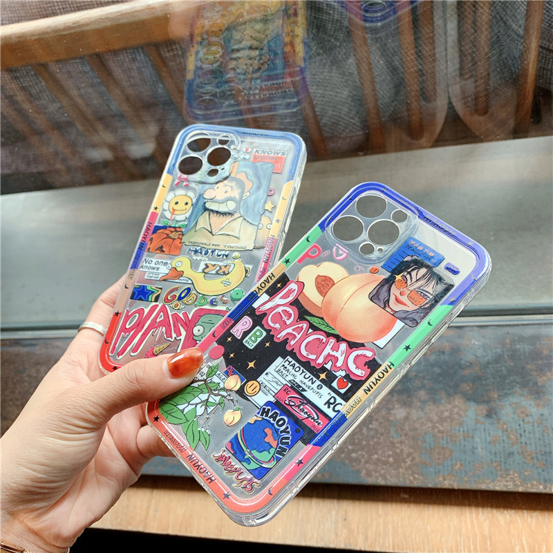 Funda de silicona graffiti retro marca trend