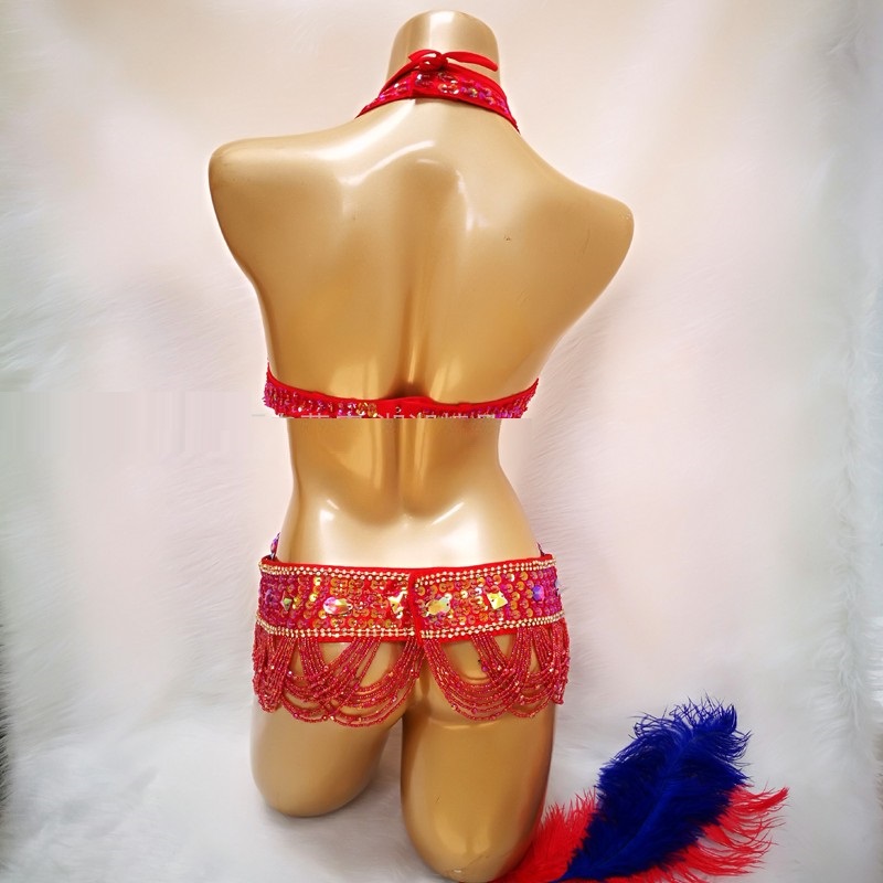 Title 2, New Belly Dance Performance Handmade Sequins Or...