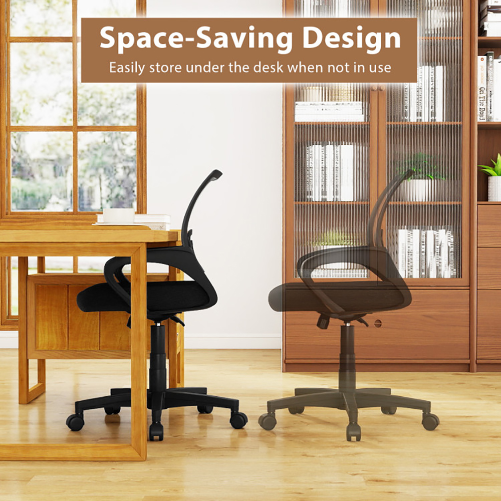 Mid-Back Mesh Office Chair Ergonomic Computer Chair With Lumbar Support With Adjustable,for Office, Home, Gaming And Study