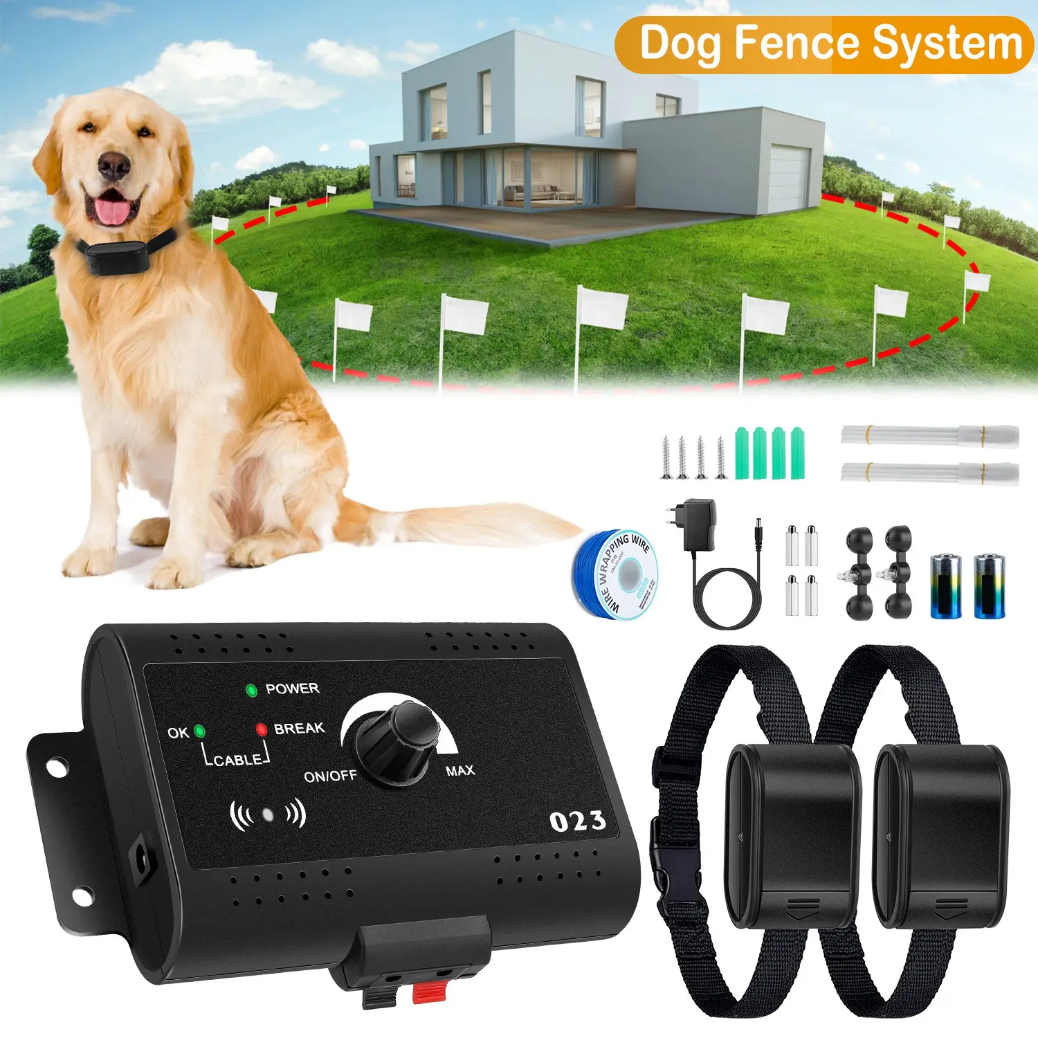 Electric Dog Fence System Pet Tone Shock