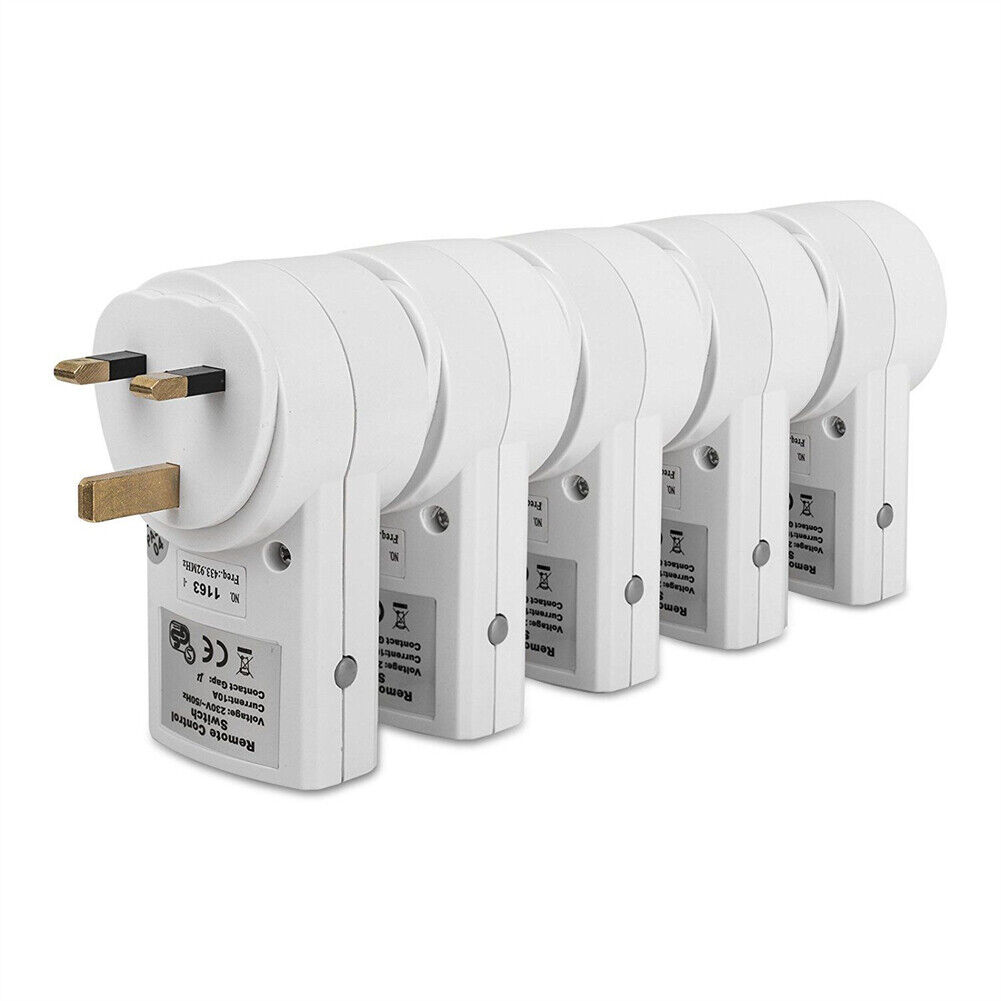 1-5 Remote Control Sockets Wireless Home Mains Power Outlet Pack UK Plug — image 10