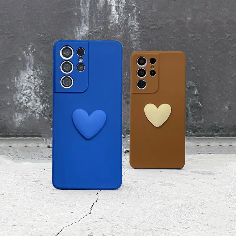 Simple Love Liquid Soft Rubber Mobile Phone Case