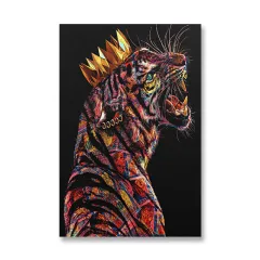 Graffiti Colour Lion Canvas Painting Living Room - View 1